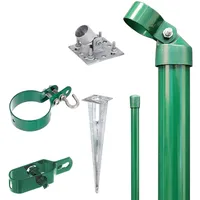 GAH Alberts Alberts Zauneck-Set für Maschendrahtzaun 100 cm zA grün