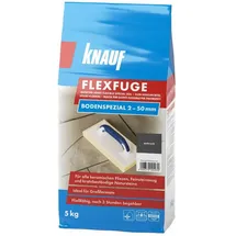 Knauf Fugenmörtel Flexfuge Bodenspezial 2 - 50 mm anthrazit 5 kg