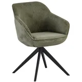 B&D home Drehstuhl ARVIT in Grün, - (B)58 x (H)81 x (T)61 cm | Gr.: onesize