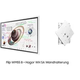 Samsung Flip Pro WM55B Bundle - 55 Zoll Flipchart + Hagor WH SA Wandhalterung