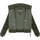 Navahoo Damen Teddy-Fleecejacke warme Winterjacke Plüschjacke mit Rippstrickdetails Schneepuder 14 Olive Leaf Gr. XL - XL