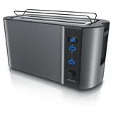 Arendo Toaster Langschlitz schwarz