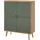 INOSIGN Highboard »MAVAS«, in moderner Trendfarbe, Griffe aus Metall (Schwarz), Höhe 134