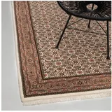 rug n' roll Orientteppich Indo Herati, klassisch, strapazierfähig, pflegeleicht, Rechteckig, handgeknüpft beige 40 cm x 60 cm
