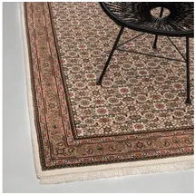 rug n' roll Orientteppich Indo Herati, klassisch, strapazierfähig, pflegeleicht, Rechteckig, handgeknüpft beige 40 cm x 60 cm