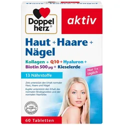 Doppelherz aktiv Haut + Haare + Nägel  60 St Tabletten
