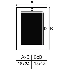 Nielsen Design Aura schwarz 18x24 cm 1 St.