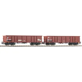 PIKO Offener Güterwagen 2er Set Eaos mit Graffiti 28310 H0