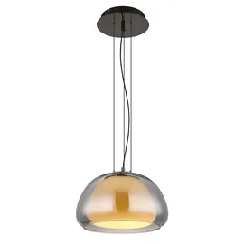 GLOBO Pendelleuchte 1 rund schwarz Metall