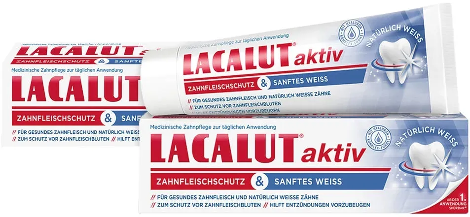 LACALUT aktiv Zahnfleisch& Weiss Creme 2X75 ml