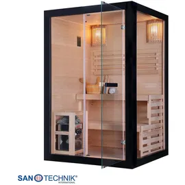 SANOTECHNIK Sauna PANORAMA BLACK