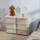Homcom Schubladenschrank Kunststoff 75 x 37 x 56,5 cm Cremeweiß 6 Schubladen