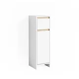 Vicco Midischrank Emma 30 x 95 cm Weiß/Sonoma
