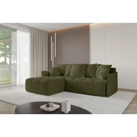 altdecor Ecksofa LONLI-L Bouclé 2-Sitzer Grün