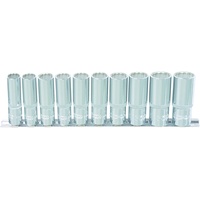 KS Tools 1/4" CHROMEplus 12-kant-Stecknuss-Satz, lang, 10-tlg 4-13mm