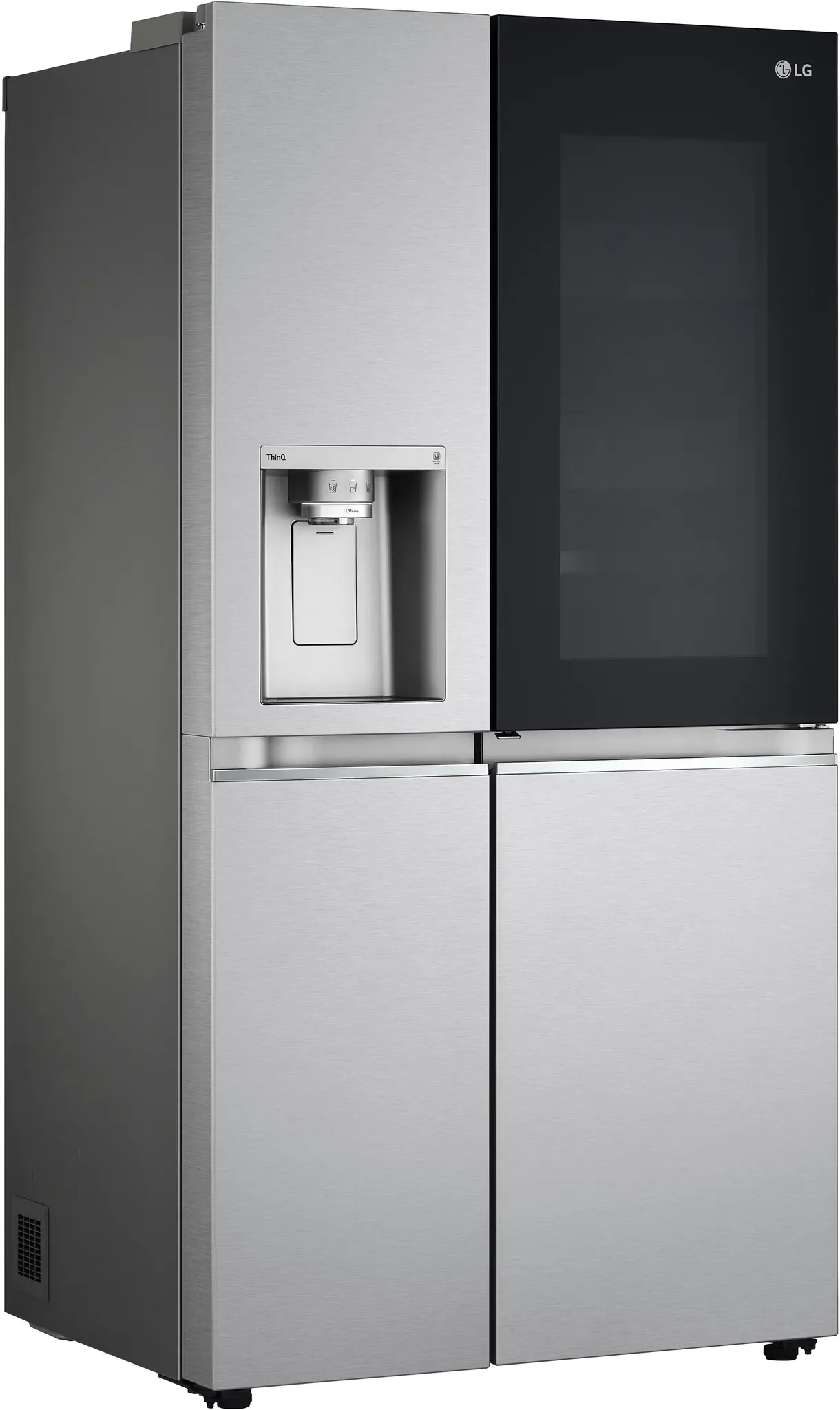 E (A bis G) LG Side-by-Side Kühlschränke silberfarben (gebürstetes edelstahl) Kühl-Gefrierkombinationen Bestseller