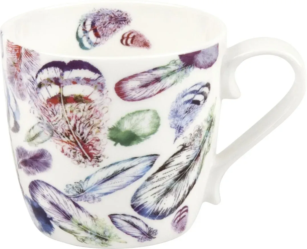 Könitz Porzellan Becher, Feathers