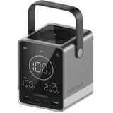 cuktech Powerbank 300W 40000mAh mit kabelloser Ladefunktion, 2x USB-C + 2x USB-A - Schwarz