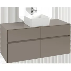 Villeroy & Boch Collaro Waschtischunterschrank C04100VN 120x54,8x50cm, Waschtisch mittig, Cashmere grey