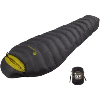 Mountaintop Ultraleichter Mumien-Daunenschlafsack mit 650-Füllung, Power-Entendaunen, Anzug für 80 °C bis 50 °C, für Camping, Wandern, Rucksackreisen (Armeegrün, 32F)