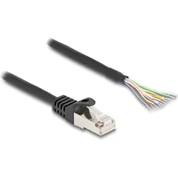 DeLock 80207 RJ50 Netzwerkkabel, Patchkabel S/FTP 3 m Schwarz
