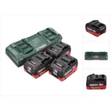 Metabo 18 V Basis Set 3x Akku 10,0 Ah LIHD + ASC 145 DUO Doppelladegerät CAS System