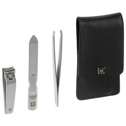 Zwilling Maniküre Pediküre Set 3tlg. mit Nagelknipser, Leder