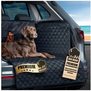 BigDean Premium Kofferraum Schutzmatte mit Seiten & Stoßstangenschutz – Kofferraumschutz Hund schmutz- & wasserabweisend – Hundedecke Auto Kofferraum Universelle Kofferraumwanne für Hunde & Gepäck