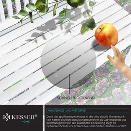 Kesser Gartenbank 150 cm Weiß