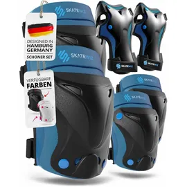 SKATEWIZ Knieschoner Set Blau XS