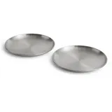 HAY Outdoor Market Teller 2er Set 2er Set Silber