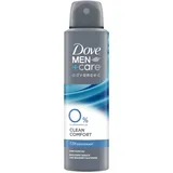 Dove Men+Care advanced 0% Deo-Spray Clean Comfort mit Zink-Komplex und 2-fach Schutz ohne Aluminiumsalze 150 ml