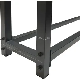 Quick Star Kaminholzregal Metall 113 x 25 x 115 cm mit Schutzhülle Grau