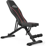 Verstellbare Hantelbank für Ganzkörpertraining bis 300 kg belastbar, Multifunkti