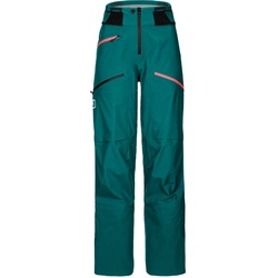 Ortovox Damen 3L Deep Shell Hose pacific green