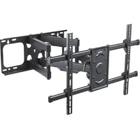 PureMounts PM-FM51-600, Wandhalterung (Wand, 65", 75 kg), TV Wandhalterung, Schwarz