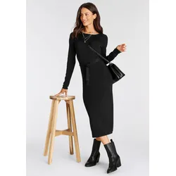 Strickkleid, festliche Anlässe und Partys, feminin geschnitten, Gr. 40 - N-Gr, schwarz, , 25389805-40 N-Gr