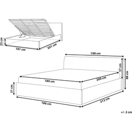 Beliani Orbey 180 x 200 cm Braun
