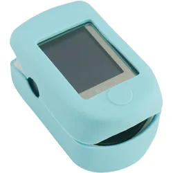 Silikonhülle für Fingerpulsoximeter CMS in 6 Farben - Hellblau