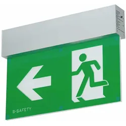 L-LUX STANDARD – Rettungszeichen - Leuchte in modernem Design, Wandaufbau
