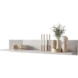 Mirjan24 Wandregal 120 x 20 x 20 cm Beige