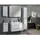 Fackelmann Milano Hängeschrank 30 x 68 cm Weiß Glas/Metall/MDF/Spanplatte