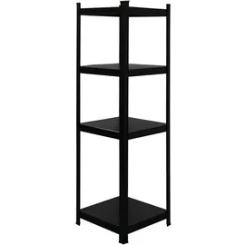 berlinlodge Ragnar Bücherregal 150 x 45 x 45 cm Schwarz