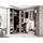 vente-unique Kleiderschrank Kleiderschranksystem - B. 164/234 cm - Eichefarben & Anthrazit - DORIAN