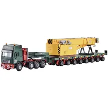 Kibri Fahrzeuge MAN SK mit Scheuerle Plattformwagen Schienenkran Oberteil 13600 H0