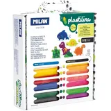 Milan Knetmasse mit Zubehör Wild Life 12 Farben