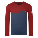 TROLLKIDS Longsleeve Bergen Robust blau|rot 128 (7-8J)