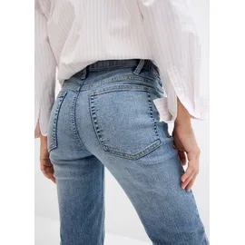 bonprix Umstandsjeans für die Schwangerschaft und danach Straight, blau, Gr.34, Bequeme Umstandsjeans ohne Bauchband mit geradem Bein, 82% Baumwolle (organic)