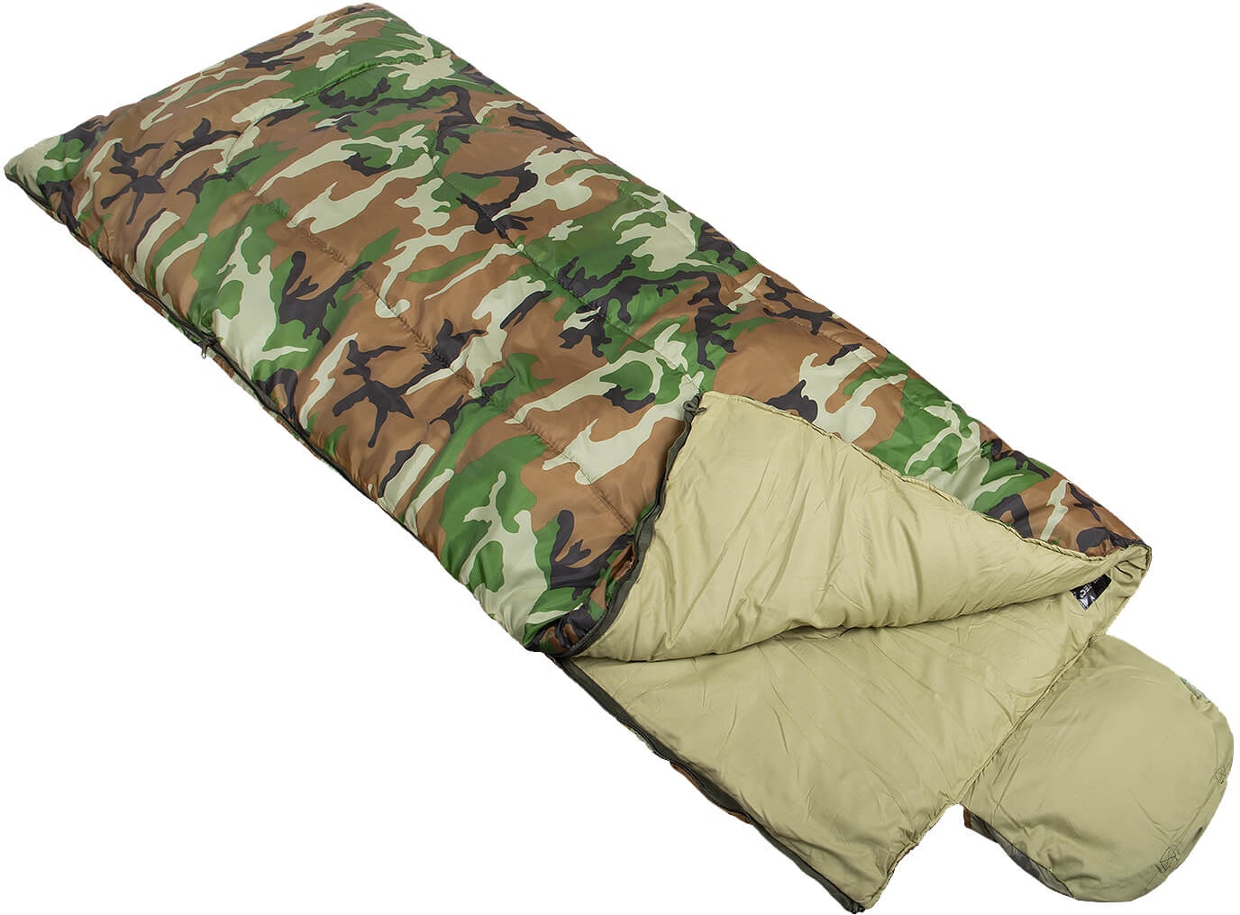 Mil-Tec Schlafsack Pilot, Farbe woodland