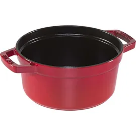 Staub Cocotte 20 cm rund kirschrot